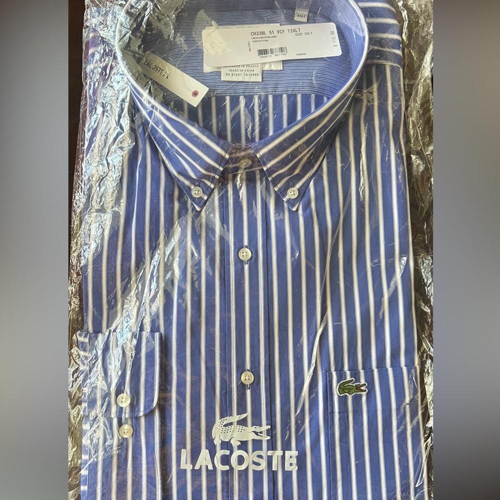 Lacoste dress shirt 3XLT